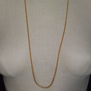 Vintage VENDOME Long Twist Link Chain Necklace
